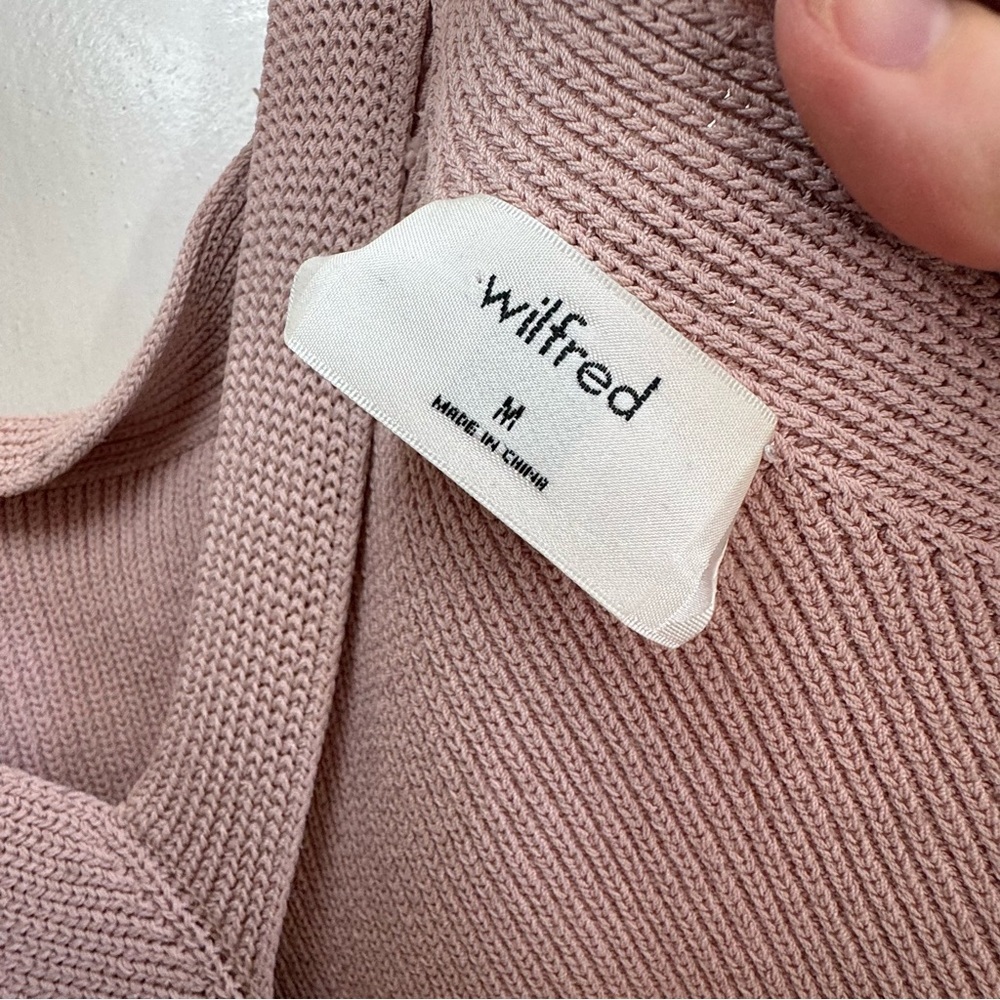 Aritzia Wilfred Cayenne Knit Open Back Crop Top - Picture 4 of 6